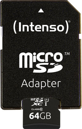 Picture of Intenso Premium microsdxc kartica 64 GB Class 10, UHS-I uklj. sd-adapter