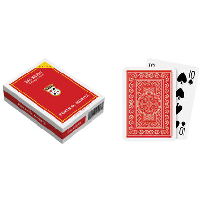 Slika Karte igraće za poker St.Moritz extra - Dal Negro crvene