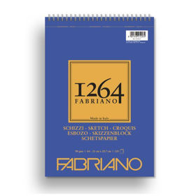 Prikažite detalje za Blok Fabriano 1264 sketch 21x29,7 (A4) 90g 120L pale ivory spiralni top side 191 Slika Blok Fabriano 1264 sketch 21x29,7 (A4) 90g 120L pale ivory spiralni top side 191