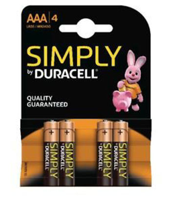 Slika Baterije Duracell AAA Simply B4 Baterija