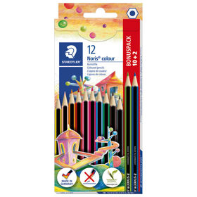 Prikažite detalje za Boje drvene 12boja Noris colour Staedtler 185 C12P 10+2 boje gratis Slika Boje drvene 12boja Noris colour Staedtler 185 C12P 10+2 boje gratis