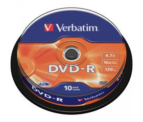 Prikažite detalje za DVD-R Verbatim #43523 4,7GB 16x sp10 Slika DVD-R Verbatim #43523 4,7GB 16x sp10