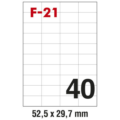 Slika Etikete ILK 52,5x29,7mm pk100L Fornax F-21