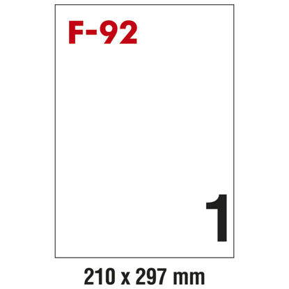 Picture of Etikete ILK 210x297mm pk100L Fornax F-92