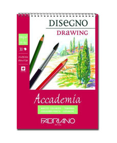 Prikažite detalje za Blok Fabriano accademia A3 200g 30L spiralni Slika Blok Fabriano accademia A3 200g 30L spiralni