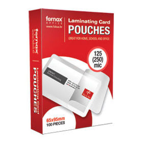 Prikažite detalje za Folija za plastificiranje 125my 65x95mm sjajna pk100 Fornax Slika Folija za plastificiranje 125my 65x95mm sjajna pk100 Fornax