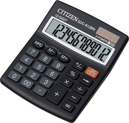 Slika Kalkulator komercijalni 12mjesta Citizen SDC-812NR crni blister