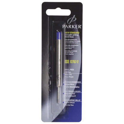 Slika Uložak za olovku kemijsku 0,8mm fine Parker plavi blister