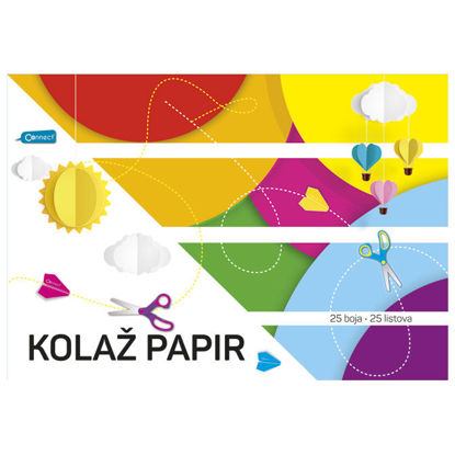 Picture of Kolaž papir 25 listova A4 Connect