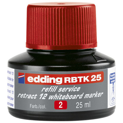 Picture of Tinta za marker (za bijelu ploču) 25ml Edding BTK25 crvena