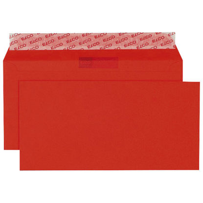 Picture of Kuverte u boji 11x23cm strip Elco crvene