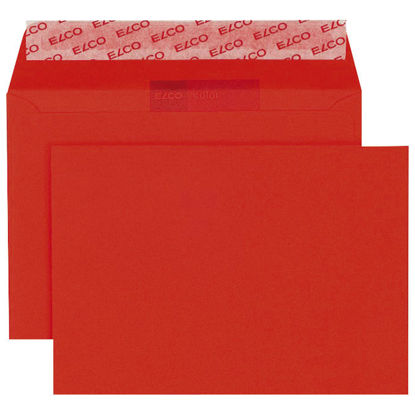 Slika Kuverte u boji C6 strip Elco crvene