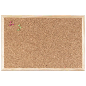 Prikažite detalje za Ploča pluto 60x45cm obostrana drveni okvir Bi-Office Slika Ploča pluto 60x45cm obostrana drveni okvir Bi-Office