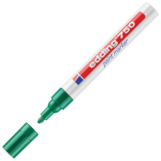 Slika Marker permanentni lakirajući 2-4mm Edding 750 zeleni