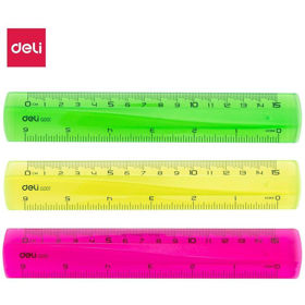 Prikažite detalje za Ravnalo Deli 15Cm Boja Slika Ravnalo Deli 15Cm Boja