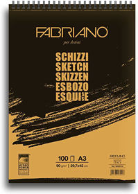Prikažite detalje za Blok Fabriano schizzi 29,7x42 (A3) 90g 100L spiralni 56629742 Slika Blok Fabriano schizzi 29,7x42 (A3) 90g 100L spiralni 56629742