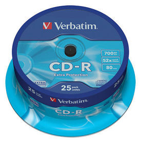 Prikažite detalje za CD-R Verbatim #43432 700MB 52x sp25 Slika CD-R Verbatim #43432 700MB 52x sp25