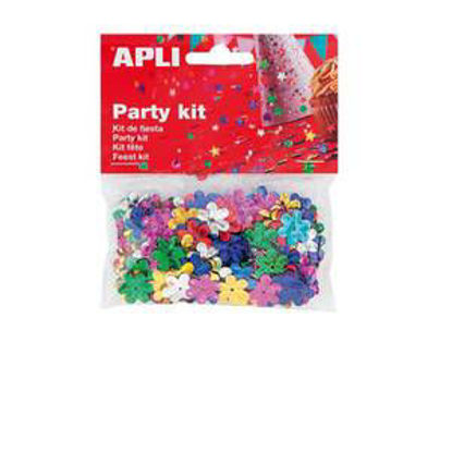 Slika Confetti cvjetići razne boje Apli 13mm 14g 13818