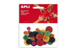 Prikažite detalje za Drveno dugme Apli u boji 30/1 13481 Slika Drveno dugme Apli u boji 30/1 13481