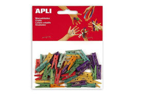 Prikažite detalje za Štipaljke Apli 25x3mm mini drvene u boji 45/1 13479 Slika Štipaljke Apli 25x3mm mini drvene u boji 45/1 13479