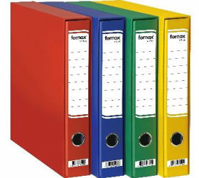Prikažite detalje za Registrator A4 uski u kutiji Office Fornax žuti Slika Registrator A4 uski u kutiji Office Fornax žuti