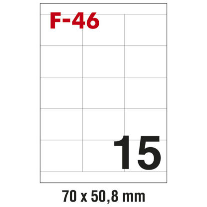 Slika Etikete ILK 70x50,8mm pk100L Fornax F-46
