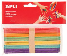 Prikažite detalje za Drveni štapići Apli color 150x18mm 40/1 13269 Slika Drveni štapići Apli color 150x18mm 40/1 13269