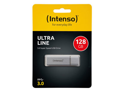 Picture of USB 3.0 Flash drive 128GB INTENSO Ultra Line aluminum - silver