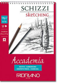 Prikažite detalje za Blok Fabriano accademia A3 120g 50L spiralni Slika Blok Fabriano accademia A3 120g 50L spiralni