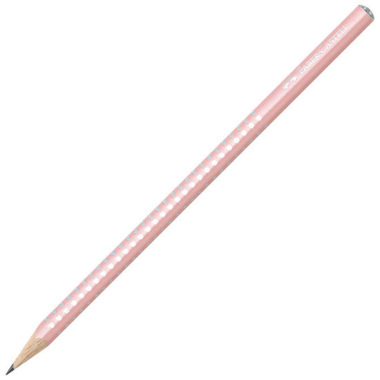Slika Olovka grafitna B Sparkle pearl Faber Castell 118201 pastelno roza