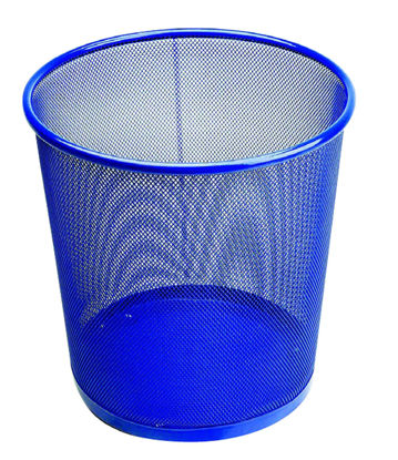 Slika koš za smeće žica plavi/crni sort