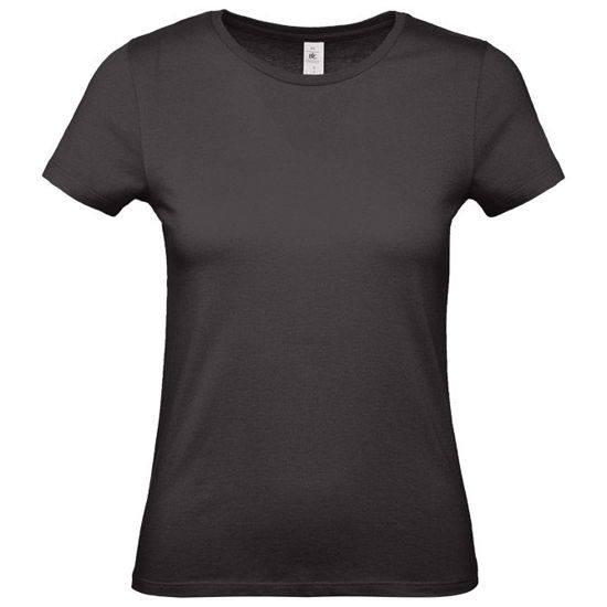 Slika Majica kratki rukavi B&C #E150/women crna XS