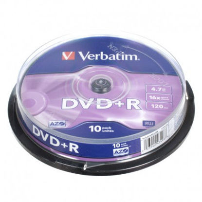Picture of DVD+R Verbatim #43498 4,7GB 16x sp10