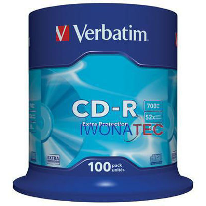 Picture of CD-R Verbatim #43411 700MB 52x sp100