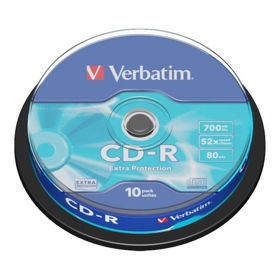 Prikažite detalje za CD-R Verbatim 700MB 52x sp10 Slika CD-R Verbatim 700MB 52x sp10