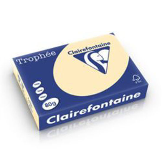 Picture of Papir Clairefontaine Trophee pastel chamois A4/80gr 1/500