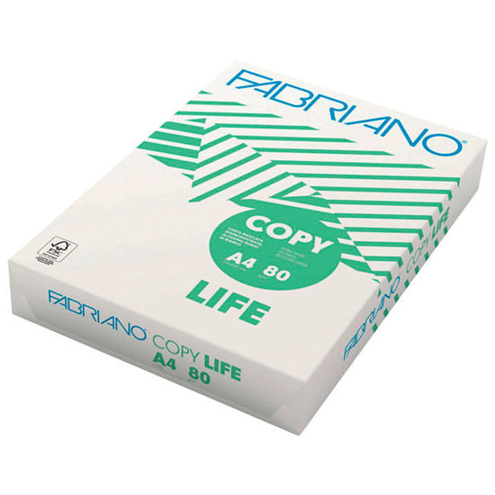 Slika Papir ILK Copy Life A4 80g reciklirani pk500 Fabriano