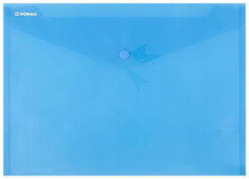 Prikažite detalje za Kuverte s gumbom A4 pp Donau prozirne plave Slika Kuverte s gumbom A4 pp Donau prozirne plave