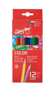 Slika Drvene bojice Aero color, 12 kom u kartonskom pakiranju