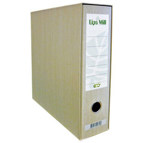 Prikažite detalje za Registrator A4 široki u kutiji eko reciklirani Lipa Mill 4379 (18641) natur Slika Registrator A4 široki u kutiji eko reciklirani Lipa Mill 4379 (18641) natur