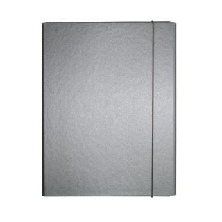 Slika Fascikl kartonski Exclusive Pearly sa gumicom 2,5cm sivi Dorian gray
