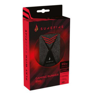 Slika Externi SSD SureFire #53683 Gaming Bunker SSD USB 3.2 Gen1 512GB crni