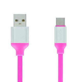 Picture of USB Kabel +CLASS TIP C SILIKONSKI, USB NA TIP C DUŽINE 1.2 m ROZI