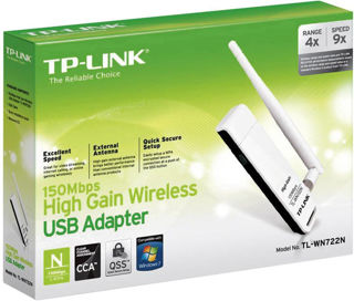 Slika Mrežna kartica wireless 802.11b/g/n TP LINK TL-WN722N Wireless High Gain - USB