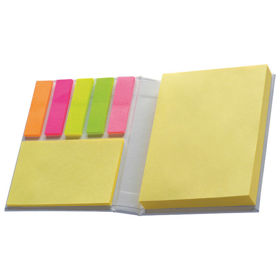 Prikažite detalje za Blok samoljepljiv 2 komada+5 zastavica u korici Slika Blok samoljepljiv 2 komada+5 zastavica u korici