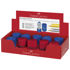 Slika Šiljilo pvc s pvc kutijom 3rupe Grip 2001 Trio Faber Castell plavi/crveni