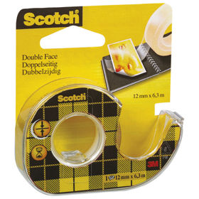 Prikažite detalje za Traka ljepljiva obostrana 12mm/6,3m Scotch-136D 3M. Slika Traka ljepljiva obostrana 12mm/6,3m Scotch-136D 3M.