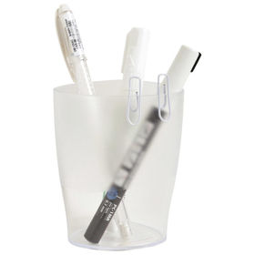 Prikažite detalje za Čaša za olovke pp Exacompta 67623D prozirna Slika Čaša za olovke pp Exacompta 67623D prozirna