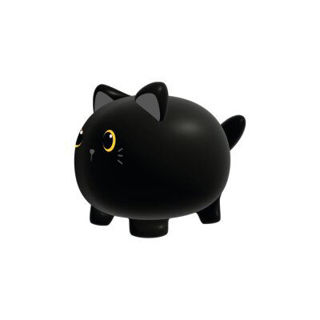 Slika Kasica iTotal u obliku mačke crna XL2499