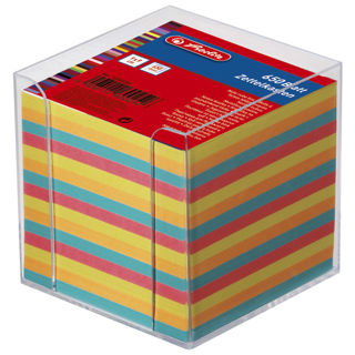 Slika Blok kocka pvc 9x9x9cm s papirom u boji Herlitz